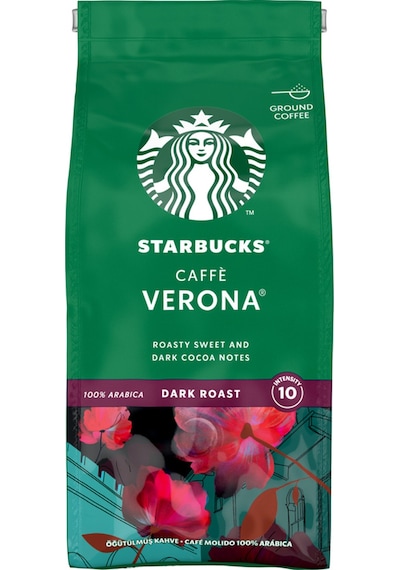 Starbucks Caffe Verona Dark Roast Öğütülmüş Filtre Kahve 200 G