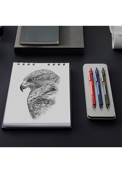 Rotring 600 İnce Uçlu Kalem Metalik Kırmızı 0.5 Mm