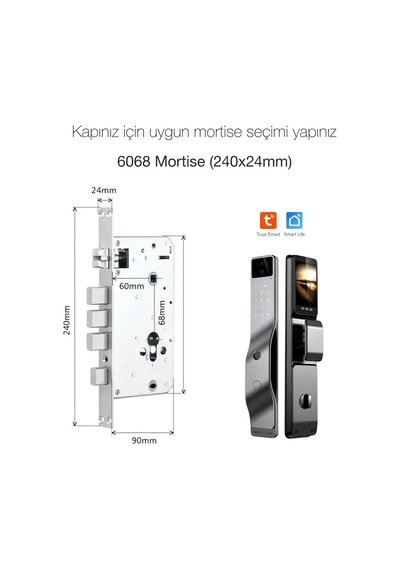 Cata Hd Görüntülü Kameralı Akıllı Kilit