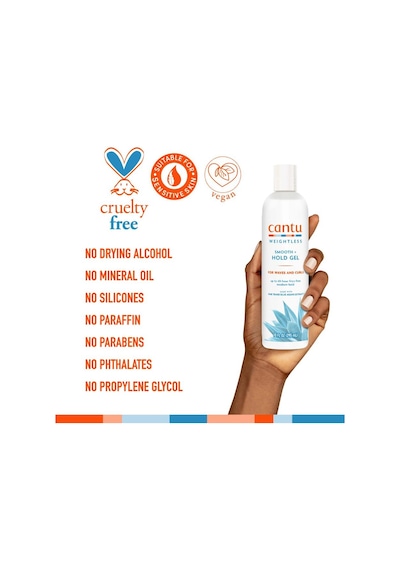 Cantu Weightless Orta Tutuşlu Bukle Belirginleştirici Jel -kıvırcık, Dalgalı Saçlar 295ml