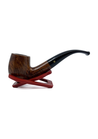 Şahin Sarı Yıldız Bent Billiard 9mm Filtreli Akrilik Saplı Pipo X-160 237197