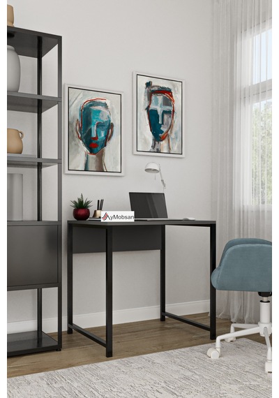 Selin Metal Ayaklı Çalışma Masası Antrasit Suntalam, Siyah Ayak, Modern Ofis & Ev Masası Antrasit Selin Metal Ayaklı Çalışma Masası Antrasit Suntalam, Siyah Ayak, Modern Ofis & Ev Masası Antrasit