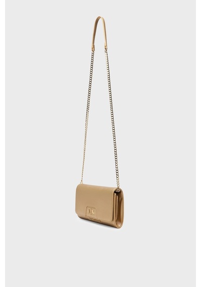 Armani Exchange Çıkarılabilir Zincir Askılı Portföy Cüzdan Kadın Cüzdan Xw000358 Af26570 F1020 Ekru
