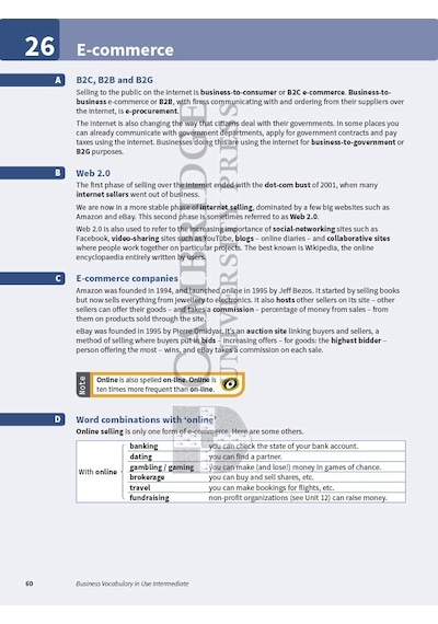 Business Vocabulary İn Use: Intermediate Book With Answers: Self-study And Classroom Use