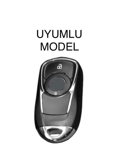 Opel Astra K Ve Insignia Grand Uyumlu Deri Anahtar Kılıf Ve Örgü Anahtarlık Kırmızı - Siyah