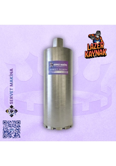 Ø182 X 450mm Srvlzr Lazer Kaynaklı Karot Ucu