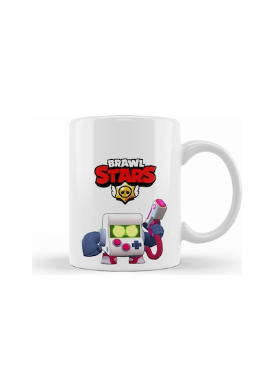 Brawl Stars 8 Bıt Kupa Bardak Porselen No26991 Karışık