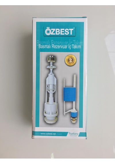 Özbest Basmalı Klozet Rezervuar İç Takım 2 Yıl Garanti Beyaz