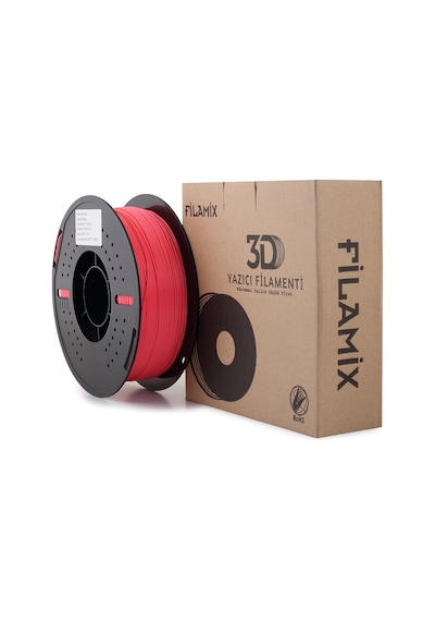 Filamix Pla+ Rose Red Gül Pembesi Filament 1.75mm - Plastik Makara - 1 Kg