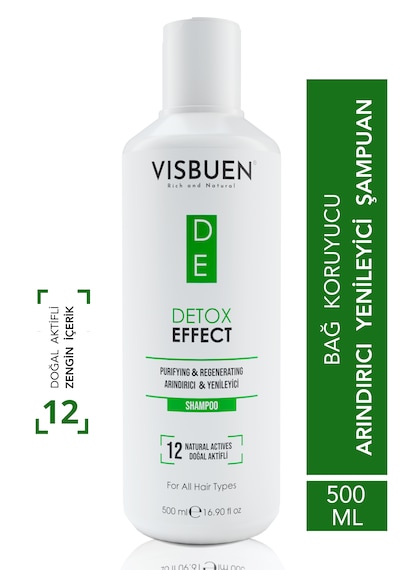 Visbuen  Etkili 12 Doğal Aktifli Arındırıcı Koruyucu ve Onarıcı Şampuan 500 ML