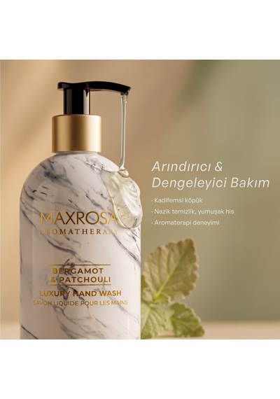 Maxrosa Aromatherapy Bergamot & Patchouli Sıvı Sabun 500 Ml