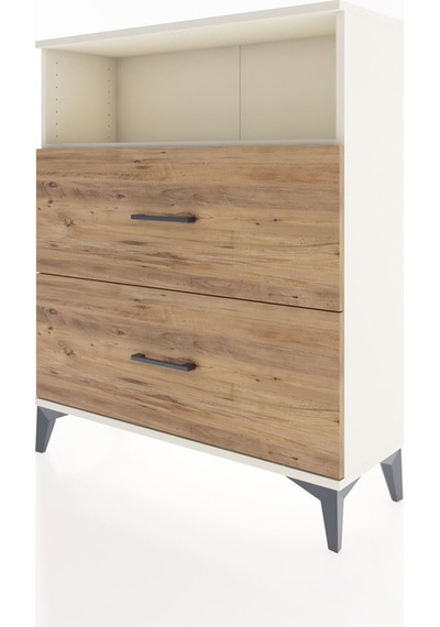 Arges Şifonyer Tek Raflı 2 Çekmeceli 88x30x106 Aytaşı-çam Aytaşı
