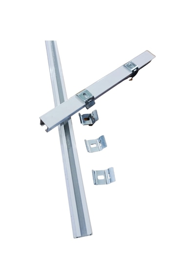 Tek Kanallı Beyaz Alüminyum Ray (Tekli Korniş) + Metal Portray (546633403)