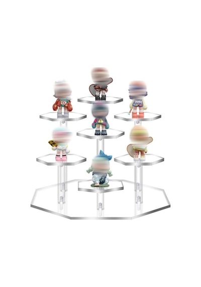 "açık Akrilik Mini Parfüm Rafı - Cupcakes, Atıştırmalıklar Ve Kozmetikler İçin Çok Yönlü Ekran Standı" Transparent, 7 Bit