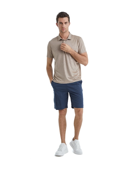 Erkek Polo T-shirt 40509 - Kahverengi Kahverengi