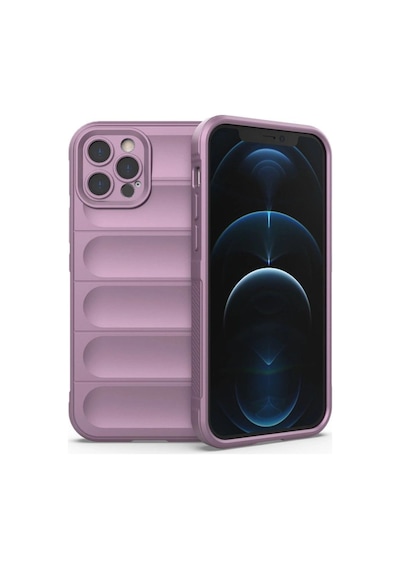 Apple, Uyumlu iPhone 12 Pro Kılıf Optimum Silikon - Mor