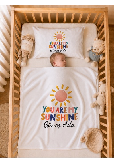 Pia Baby İsme Özel 5 Parça Kız Bebek Hastane Çıkışı Tulum Seti %100 Pamuk Organik Baskılı 2061tyb0x Ekru