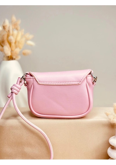 Elora Atelier Mini Flap Çapraz Askılı Bebek Pembesi Çanta Çok Renkli