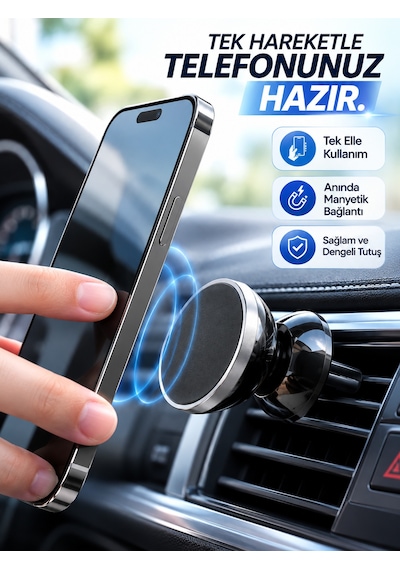 Havalandırma Izgarası İçin Manyetik Araç Telefon Tutucu Diğer