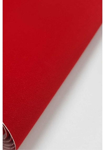 Alkantara Arkası Yapışkanlı Kumaş 100x150 Cm Lüks Süet Kaplama, Su İtici, Dayanıklı Alkantara Kırmızı