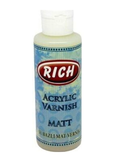 Rich Su Bazlı Mat Vernik 130 Cc Şeffaf Vernik
