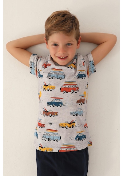Rolypoly Roly Poly 3358 Surf's Up Erkek Çocuk Pijama Takımı Gri