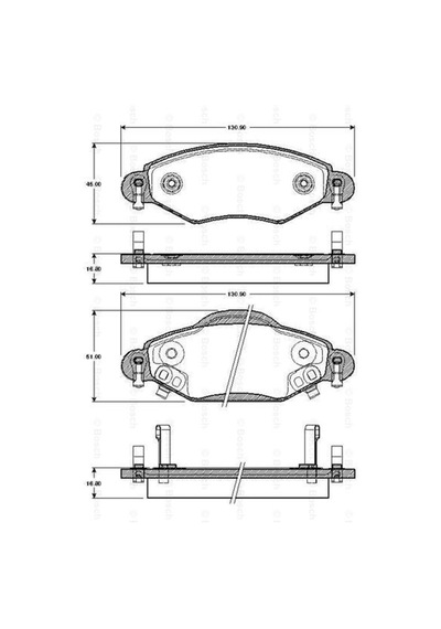 0986424788 Ön Fren Balatası Toyota Yaris 2003-2005 1.5 Vvtı 1.4 D4d 044650d010