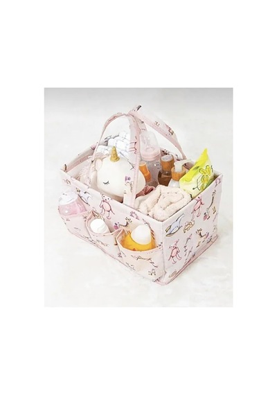 Tr Bebek 3'lü Set, Bebek Bakım Çantası, Alt Bakım Çantası, Kirli Çamaşır Sepeti, Pembe