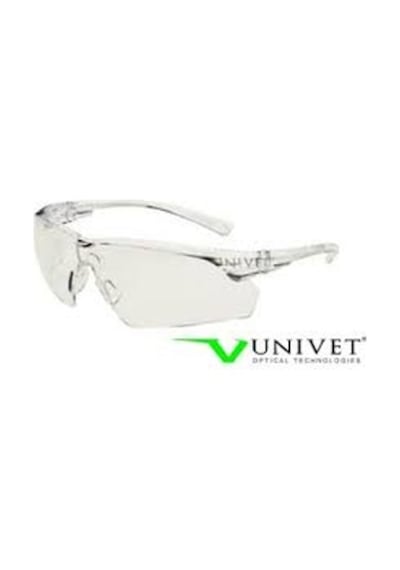 Univet 505U.00.00.11 Koruyucu Şeffaf Gözlük + Gözlük Ipi.