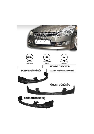 Honda Civic Fd6 Makyajsız Body Kit Seti Plastik 2006 2007 2008 2009
