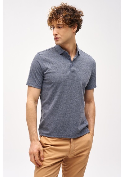 Petrol Slim Fit Dar Kalıp Fermuarlı Polo Yaka Düz Kısa Kollu Tişört-16405 Yeşil