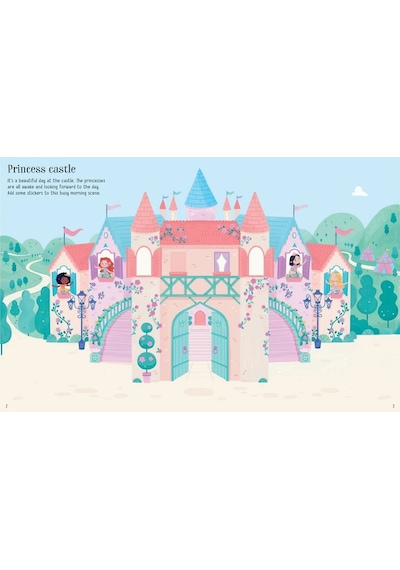 First Sticker Book Princesses (First Sticker Books)- Usborne