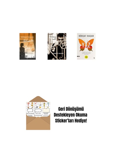 Aklımda Hep Sen Midi Boy + Konuştuğumuz Gibi Uzaklara + Yaz + Okuma Sticker'ları