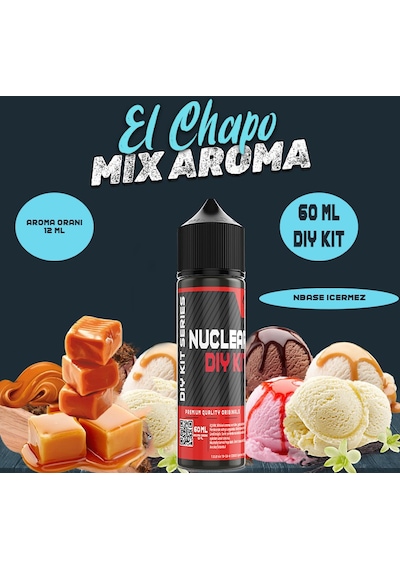 Nuclear 60 Ml Dıy Kit Elchapo Gıda Aroma 12 Ml Aroma İçerir
