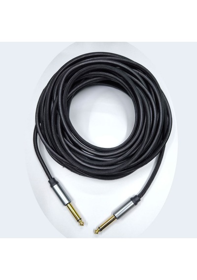 6.3 Mm Mono Gitar Anfi Ara Bağlantı Kablosu Ts Mono Jaklı Kablo 10m