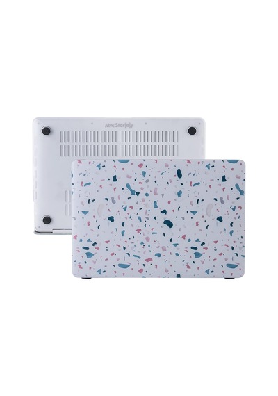 Macbook Air 13 Kılıf A1932 A2179 A2337 M1 Uyumlu Terrazzo Desenli Sert Koruyucu Hard Case Şeffaf Hafif Çizilme Önleyici Beyaz Belirtilmemiş