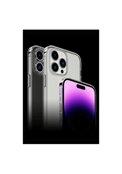 Apple iPhone Uyumlu iPhone 14 Pro Max Kılıf Tron Şeffaf Magsafe Kapak - Mavi Renkli