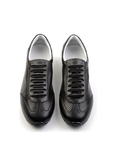 Bambi Siyah Hakiki Deri Erkek Sneaker E01083017103 Siyah
