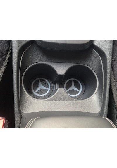 Mercedes Araç Bardaklık Altlığı , Mercedes Şişe Ve Bardak Altlığı, Mercedes Logolu Oto Bardaklık Alt