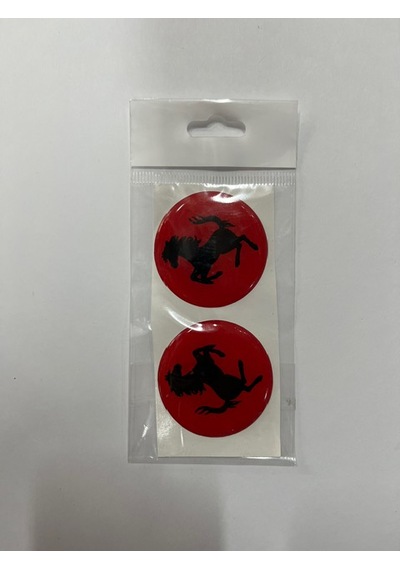 Motosiklet Damla Etiket Ferrari Kırmızı Sticker 5x5cm