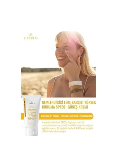 Nemlendirici Leke Karşıtı Spf50+ Güneş Kremi 50 Ml