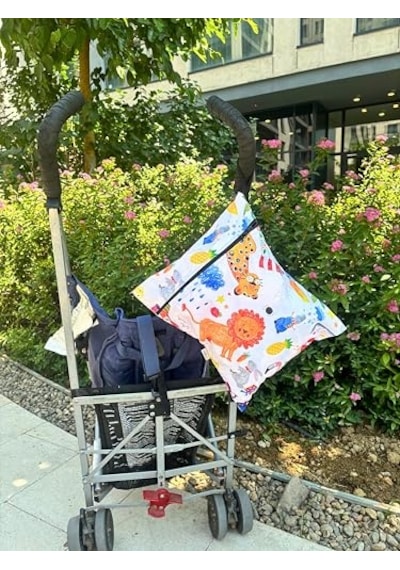 2 Adet Sıvı Geçirmeyen Çok Amaçlı Çanta, 30 X 35 Cm Jungle Ve 37 X 30 Cm Summer Desen, Yıkanabilir, Ekonomik Set Çok Renkli