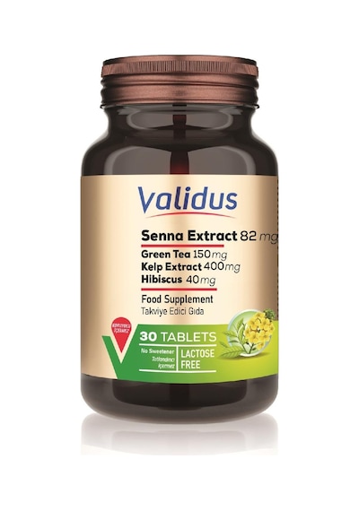 Validus Senna + Hibiscus + Green Tea + Kelp Extract 30 Tablets