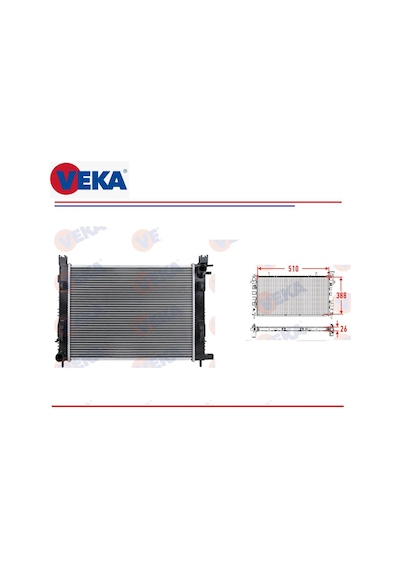 Radyatör Clio 4 Captur Symbol 3 Arkana 1 Duster Lodgy Dokker Logan 2 Sandero 2 Tüm Motor T. 214100078r Veka