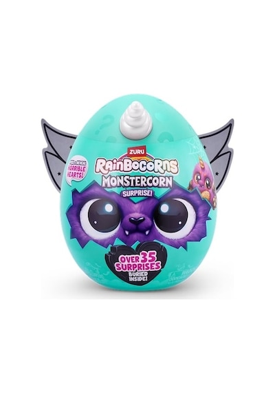 Raınbocorn Monstercorn Surprız Pelus-9297 Gri Boynuz