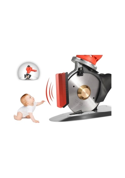 Akülü Şarjlı Yuvarlak Kumaş Kesim Motoru 4 İnç 12v Kumaş Kesim Makinesi Dc-100 Ycm-40 Mor