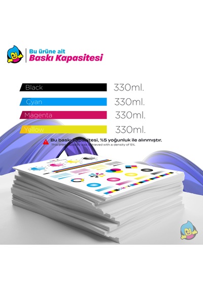 Canon Pfı-307 Uyumlu Kartuş Cmyk Seti 330ml