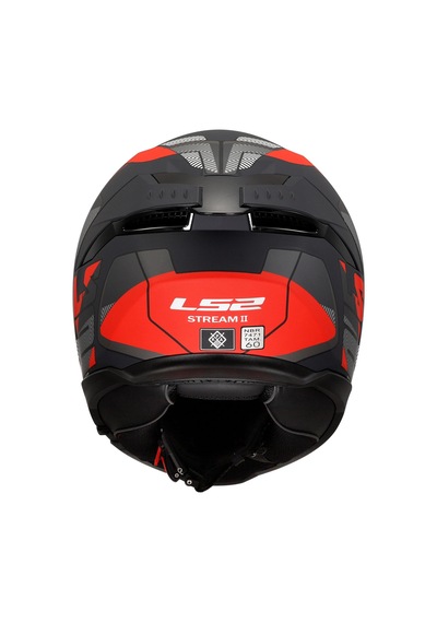 Ls2 Stream 2 Road Mat Siyah-tıtanıum-kırmızı Kask Mat Sıyah-tıtanıum