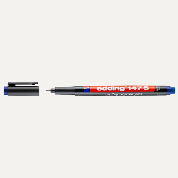 Edding Ed14703 147 Silgili Mavi Asetat Kalemi