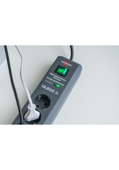 Brennenstuhl Secure-Tec 19.500 Amper 6 Soketli 2 Metre Akım Korumalı Priz - 1159540366